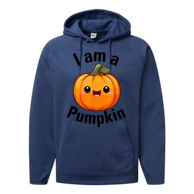 I Am A Pumpkin With Cute Little Pumpkin Performance Fleece Hoodie