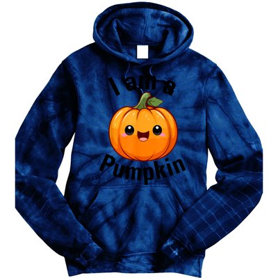 I Am A Pumpkin With Cute Little Pumpkin Tie Dye Hoodie