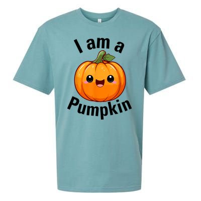 I Am A Pumpkin With Cute Little Pumpkin Sueded Cloud Jersey T-Shirt