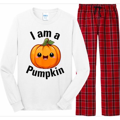 I Am A Pumpkin With Cute Little Pumpkin Long Sleeve Pajama Set