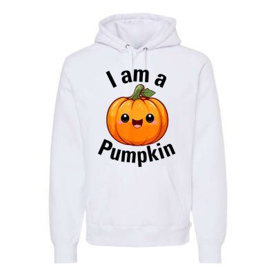 I Am A Pumpkin With Cute Little Pumpkin Premium Hoodie