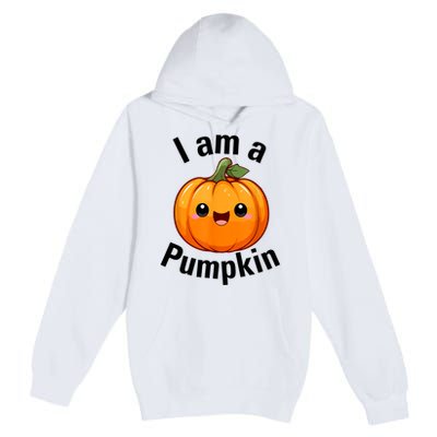 I Am A Pumpkin With Cute Little Pumpkin Premium Pullover Hoodie