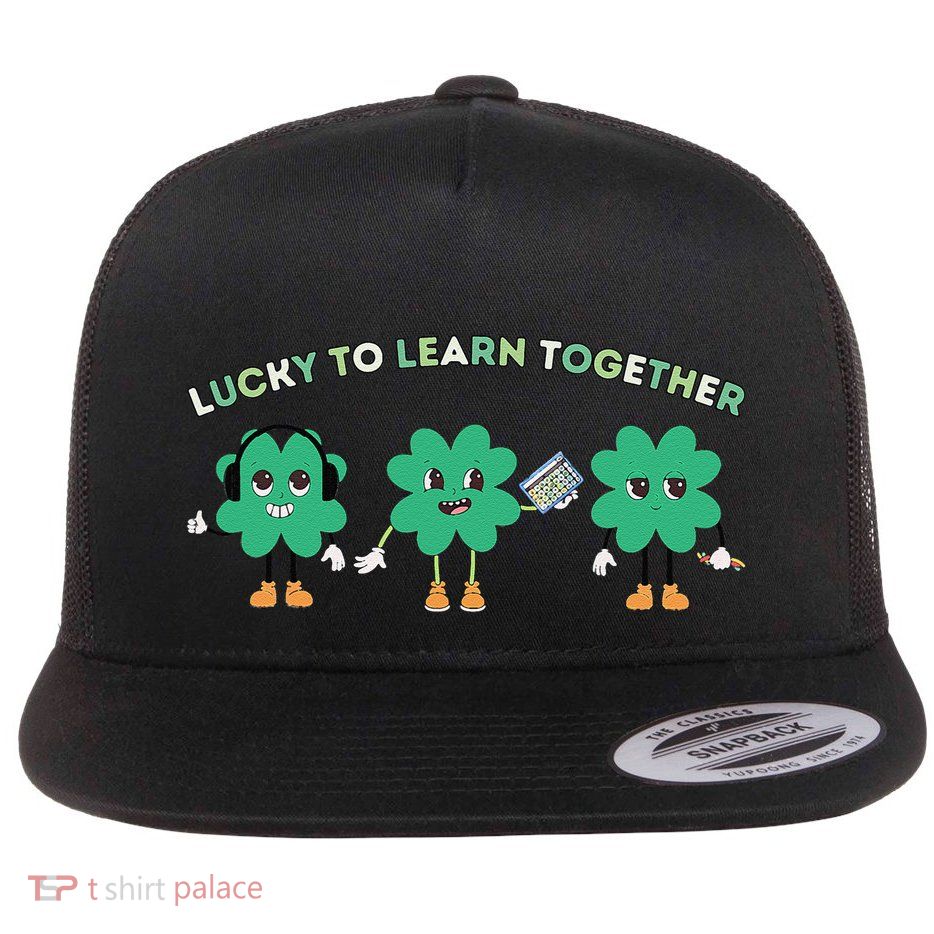 Inclusion And Acceptance St. PatrickS Day Special Education Flat Bill Trucker Hat