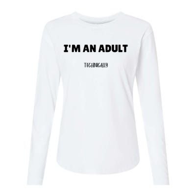 Im An Adult Technically Funny 18th Birthday Gift Womens Cotton Relaxed Long Sleeve T-Shirt