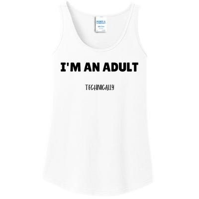 Im An Adult Technically Funny 18th Birthday Gift Ladies Essential Tank