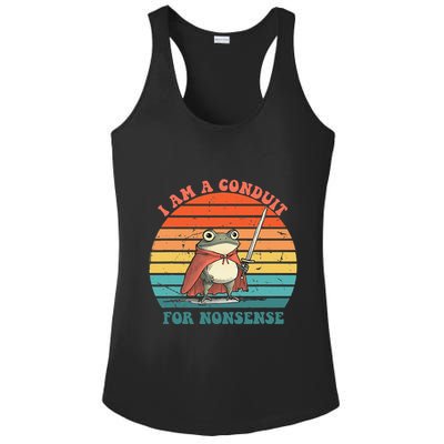 I Am A Conduit For Nonsense Design Gift Ladies PosiCharge Competitor Racerback Tank