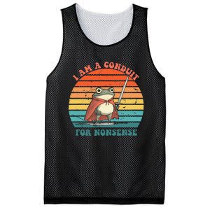 I Am A Conduit For Nonsense Design Gift Mesh Reversible Basketball Jersey Tank