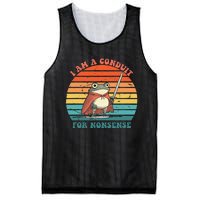 I Am A Conduit For Nonsense Design Gift Mesh Reversible Basketball Jersey Tank