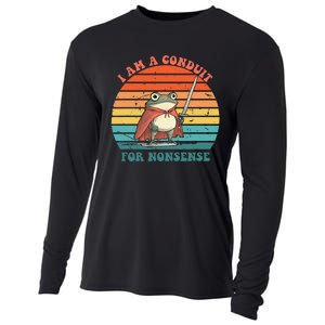 I Am A Conduit For Nonsense Design Gift Cooling Performance Long Sleeve Crew