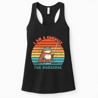 I Am A Conduit For Nonsense Design Gift Womens Tank Top