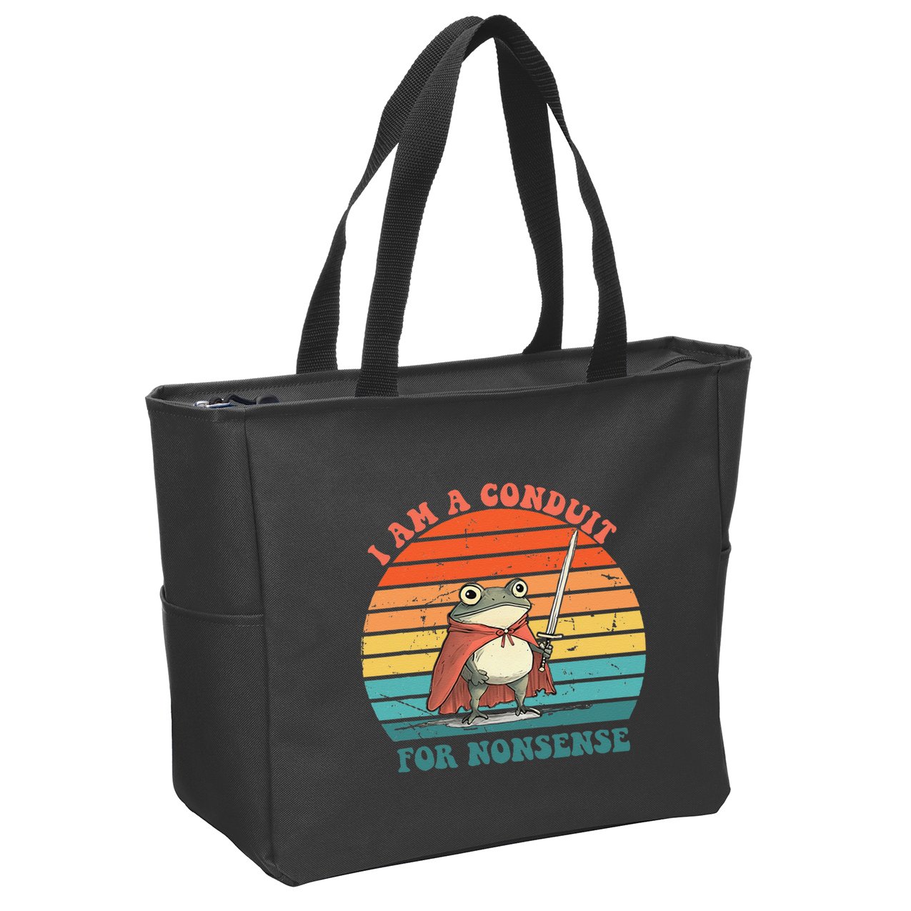 I Am A Conduit For Nonsense Design Gift Zip Tote Bag