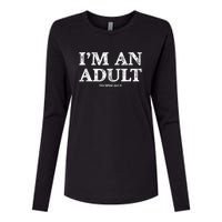 I'm An Adult Technically Funny 18th Birthday Gift Womens Cotton Relaxed Long Sleeve T-Shirt