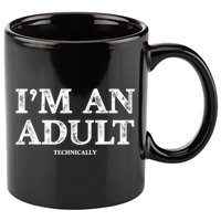 I'm An Adult Technically Funny 18th Birthday Gift 11oz C Handle Ceramic Mug
