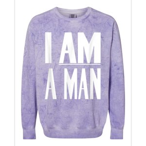 I Am A Man Civil Rights Colorblast Crewneck Sweatshirt