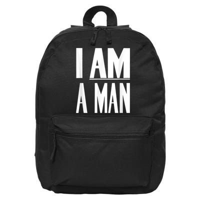 I Am A Man Civil Rights 16 in Basic Backpack