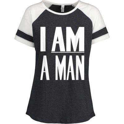 I Am A Man Civil Rights Enza Ladies Jersey Colorblock Tee