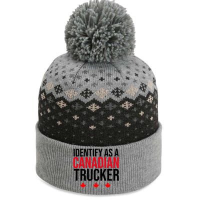 Identify As A Canadian Trucker Leaf The Baniff Cuffed Pom Beanie