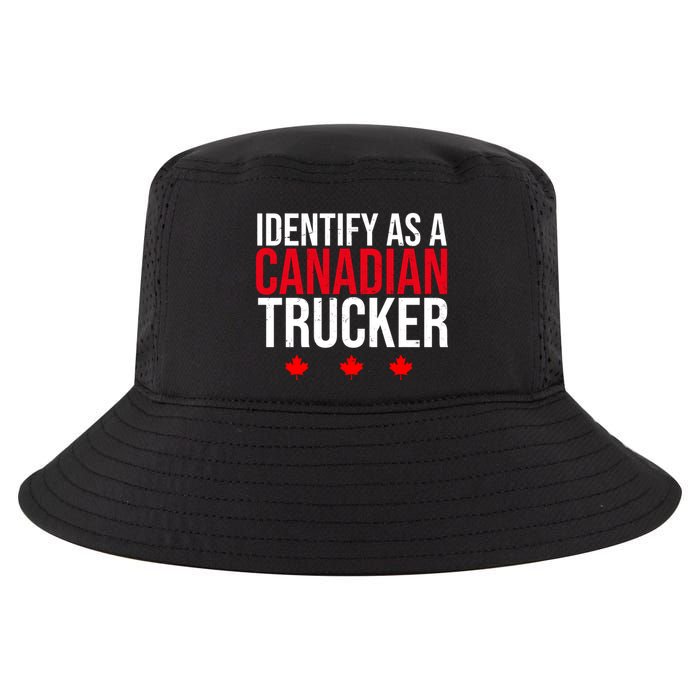 Identify As A Canadian Trucker Leaf Cool Comfort Performance Bucket Hat