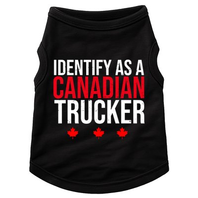 Identify As A Canadian Trucker Leaf Doggie Tank