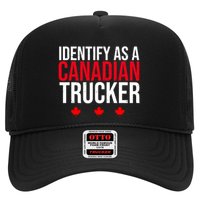 Identify As A Canadian Trucker Leaf Trucker Hat