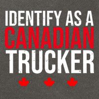 Identify As A Canadian Trucker Leaf Cotton Canvas Backpack