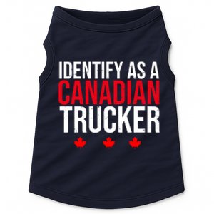 Identify As A Canadian Trucker Leaf Doggie Tank