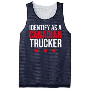 Identify As A Canadian Trucker Leaf Mesh Reversible Basketball Jersey Tank