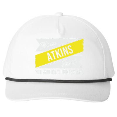 Its An Atkins Thing Snapback Five-Panel Rope Hat