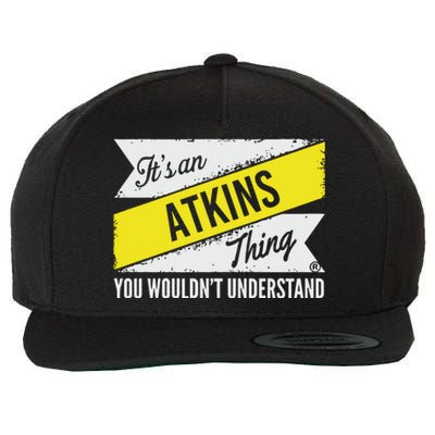 Its An Atkins Thing Wool Snapback Cap