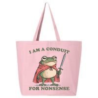 I Am A Conduit For Nonsense Funny Frog 25L Jumbo Tote