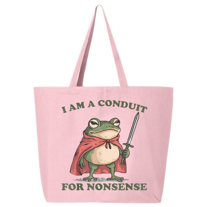 I Am A Conduit For Nonsense Funny Frog 25L Jumbo Tote