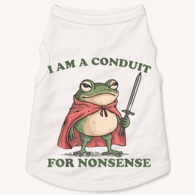 I Am A Conduit For Nonsense Funny Frog Doggie Tank