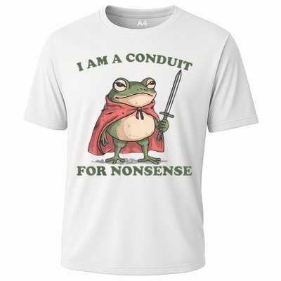 I Am A Conduit For Nonsense Funny Frog Performance Shirt