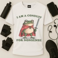 I Am A Conduit For Nonsense Funny Frog Performance Shirt