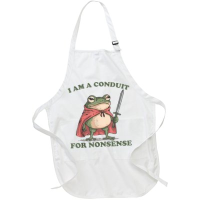 I Am A Conduit For Nonsense Funny Frog Apron