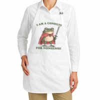 I Am A Conduit For Nonsense Funny Frog Apron