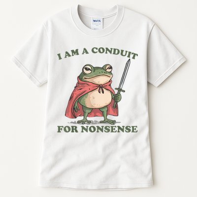 I Am A Conduit For Nonsense Funny Frog Tall T-Shirt