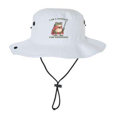 I Am A Conduit For Nonsense Funny Frog Bucket Hat