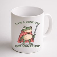 I Am A Conduit For Nonsense Funny Frog Mug