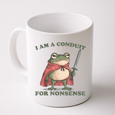 I Am A Conduit For Nonsense Funny Frog Mug