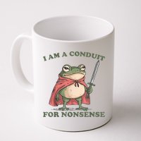 I Am A Conduit For Nonsense Funny Frog Mug