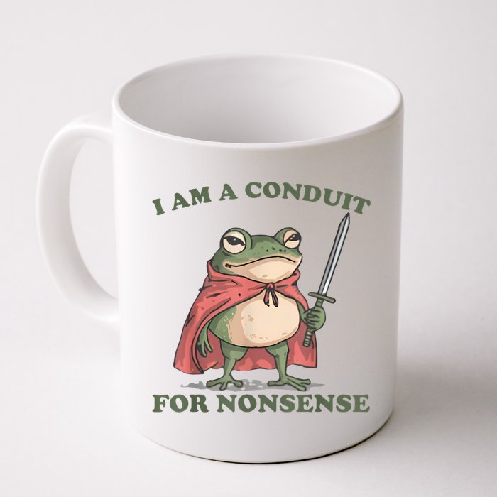 I Am A Conduit For Nonsense Funny Frog Mug