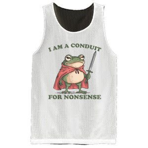 I Am A Conduit For Nonsense Funny Frog Mesh Reversible Basketball Jersey Tank