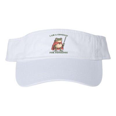 I Am A Conduit For Nonsense Funny Frog Visor