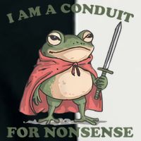 I Am A Conduit For Nonsense Funny Frog Infant Baby Jersey Bodysuit