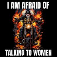 I Am Afraid Of Talking To Cringe Skeleton Drawstring Bag