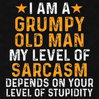 I Am A Grumpy Old Man My Level Of Sarcasm Depends On Your Ladies PosiCharge Tri-Blend Wicking Tank