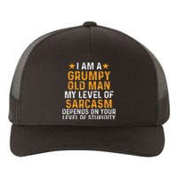 I Am A Grumpy Old Man My Level Of Sarcasm Depends On Your Yupoong Adult 5-Panel Trucker Hat