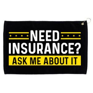 Insurance Agent Ask Me About It Need Insurance Broker Grommeted Golf Towel