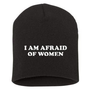 I Am Afraid Short Acrylic Beanie